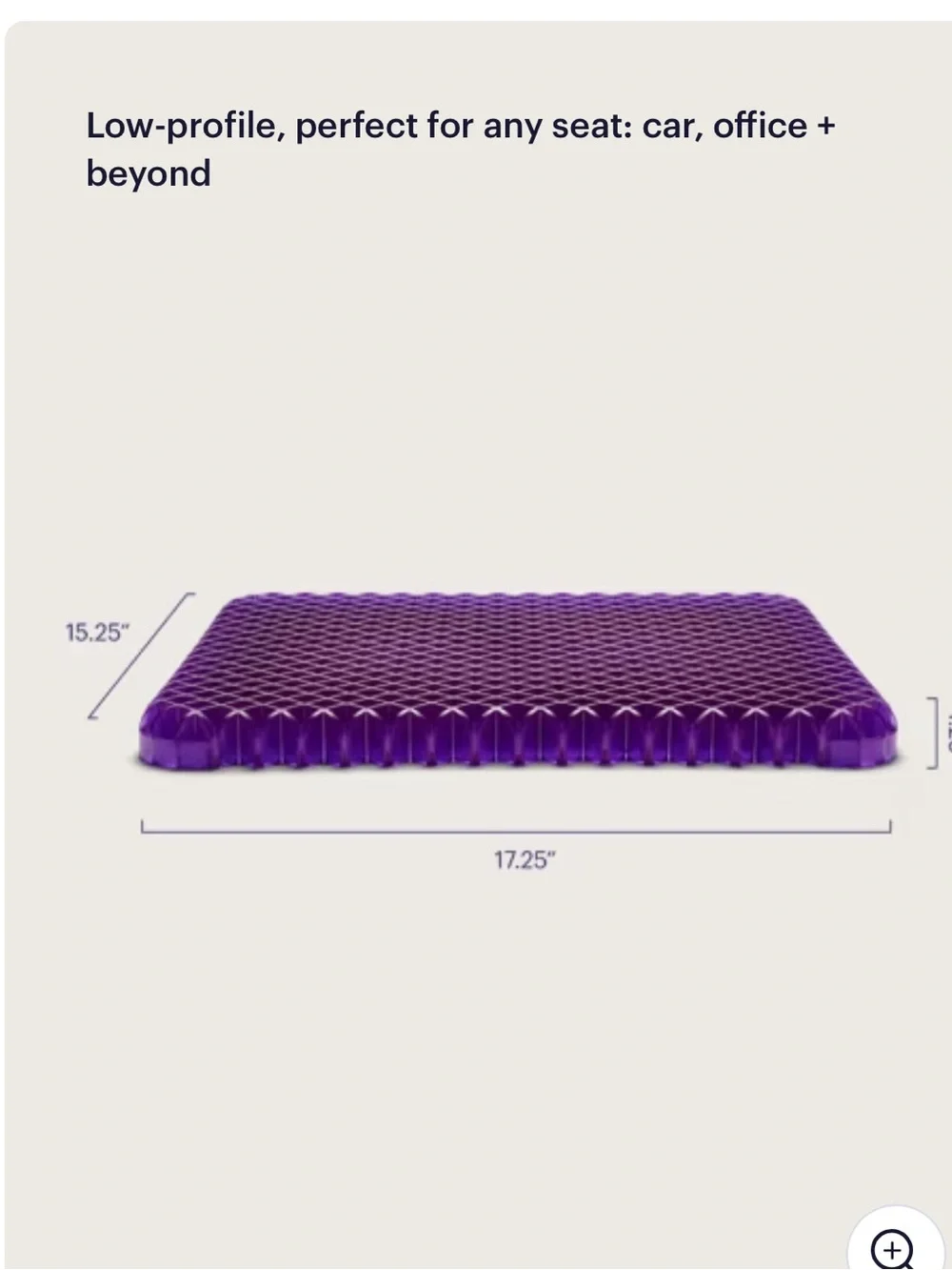 Purple pillow seat cushion